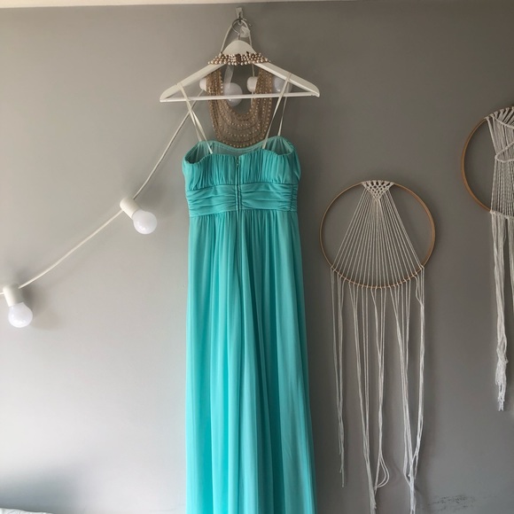 NWT Halter Mesh Gown - Picture 4 of 8